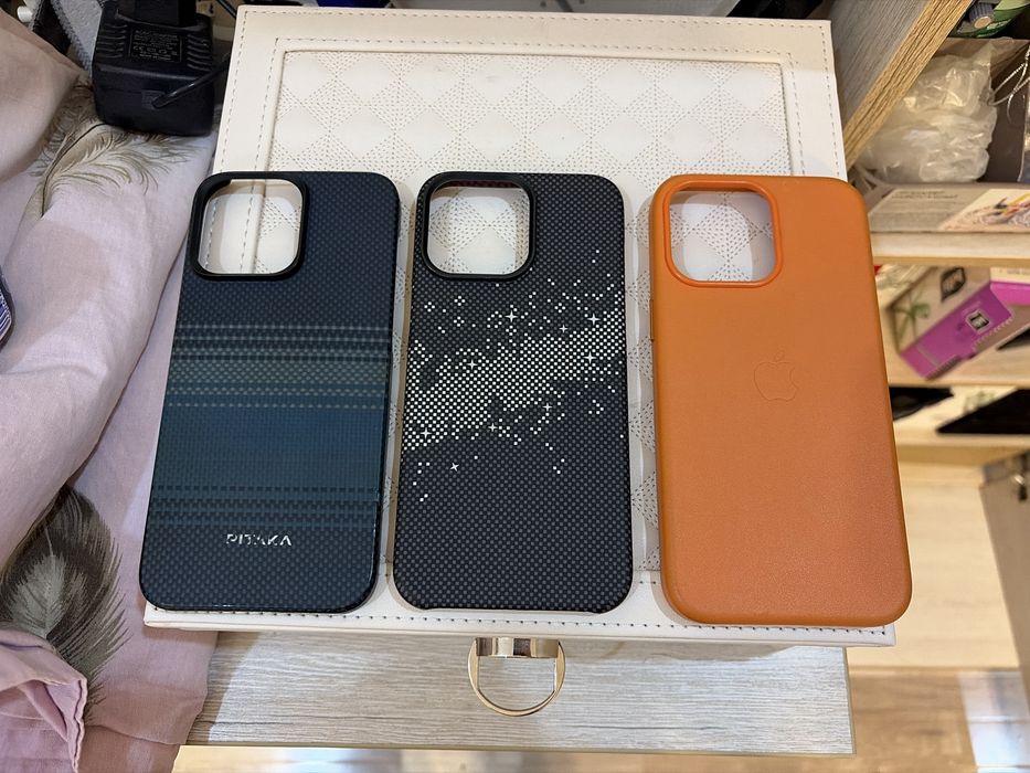 Чехлы iPhone 15 pro max pitaka magsafe