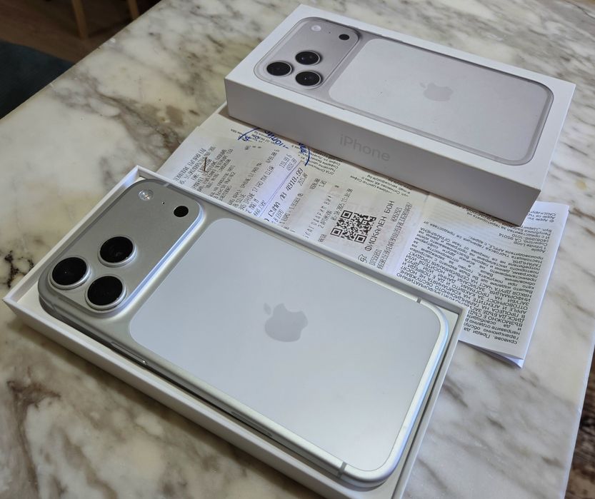 Iphone 17 Pro Max Silver 2TB Като Нов! Гаранция Технополис!