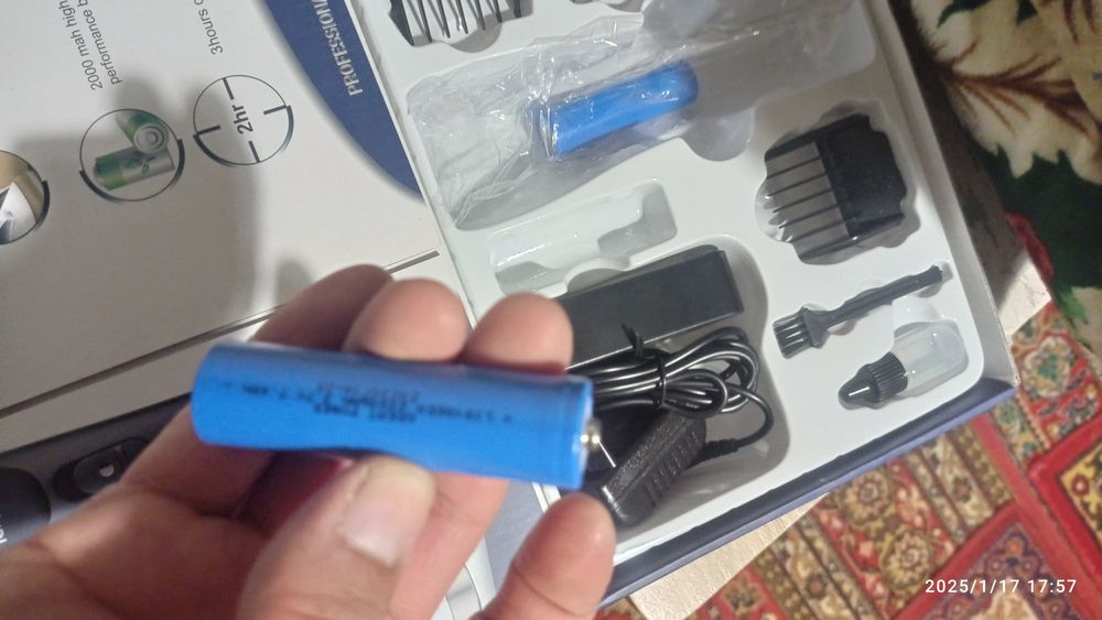 Клипр Х7 учун запчас батарйлар,  зарйачик, насадкалар.