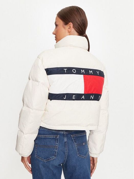 Дамско пухено яке : Tommy Jeans ALASKA - Down jacket - ancient white XS