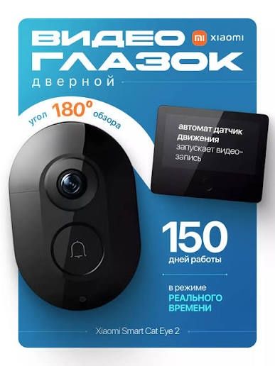 Видеоглазок видеозвонок с установкой