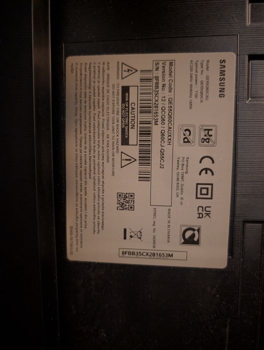 TV SAMSUNG 138cm defect