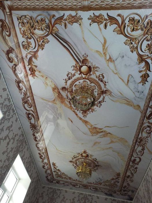 3d dizaynli natyajnoy potolok hizmati