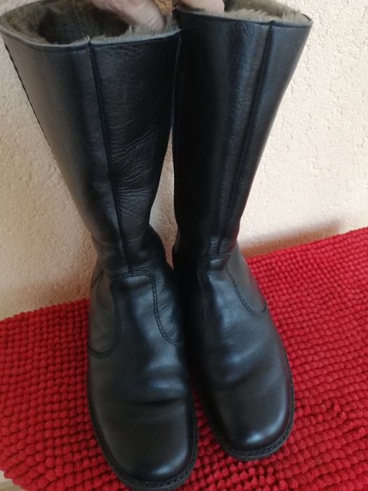 Cizme dama nr 41 piele cu blana Helux
