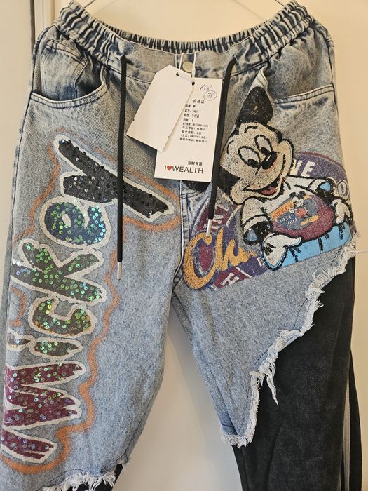 Дънки Disney в комбинация с варен памук