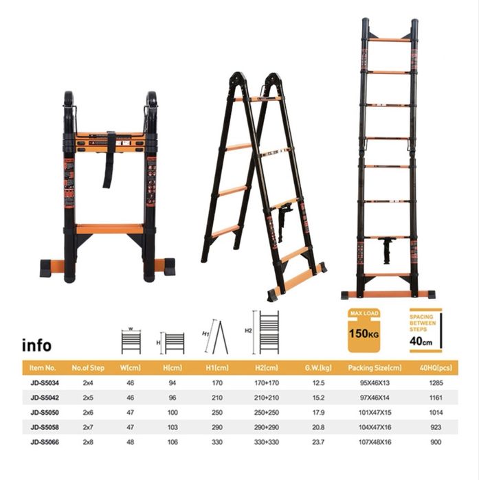 ProSteel 2in1 Лестница-стремянка