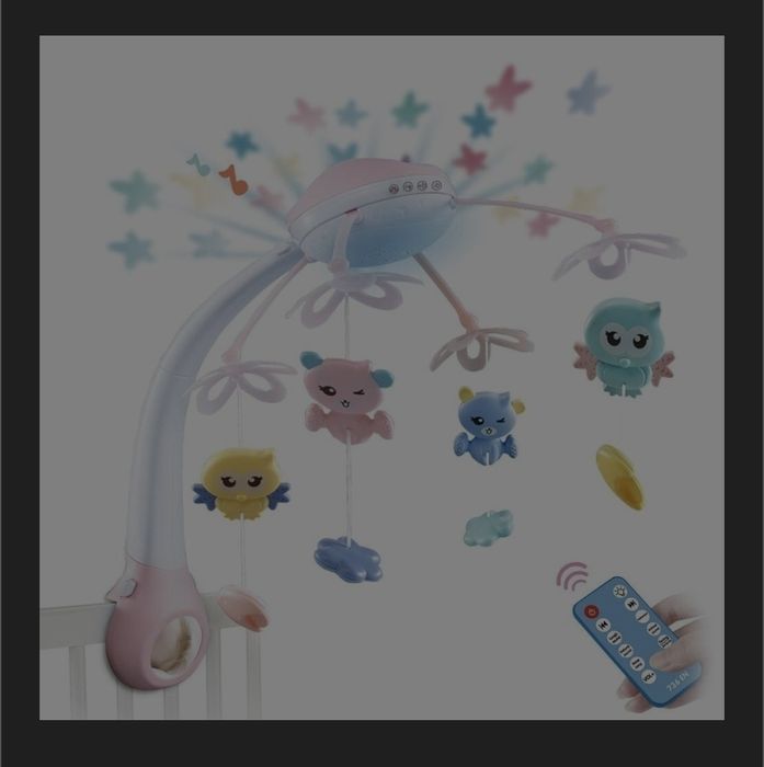 Carusel bebe cu telecomanda