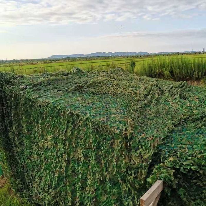 Зелена маскировъчна мрежа, камуфлажна тента за сянка, сенник градина