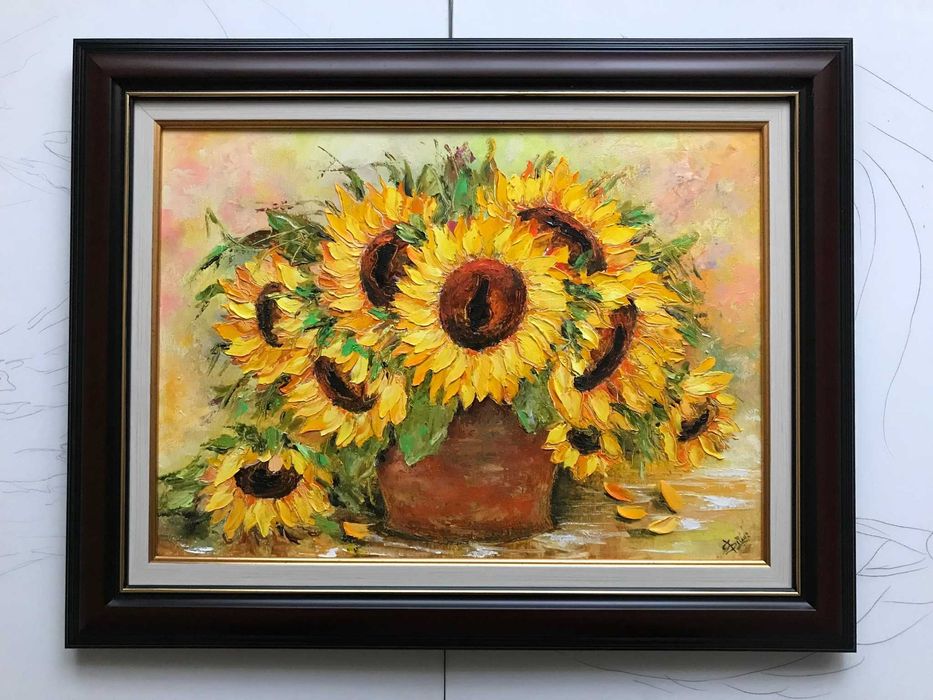 Картини с маслени бои! Размер с рамка 60/47
