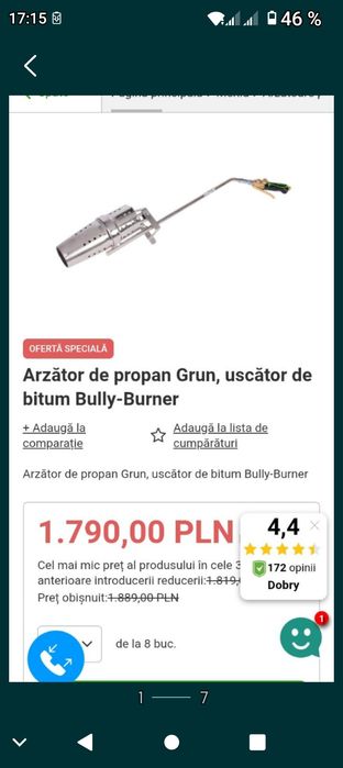 Vând arzător pe gaz