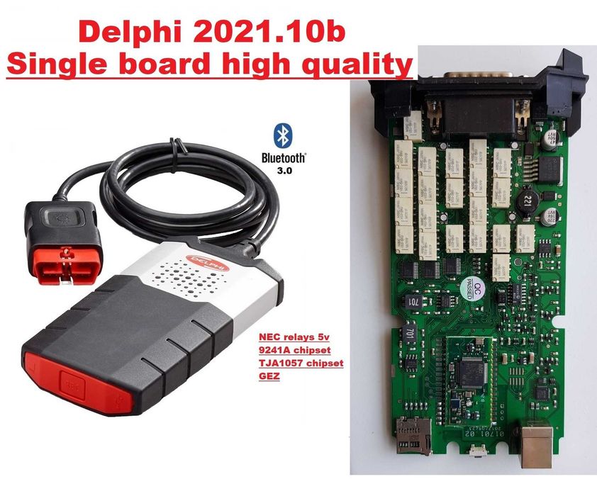 Interfata multimarca Autocom cu o singura placa electronica si cea mai buna calitate hardware, soft 2021.10b si Firmware: 4601