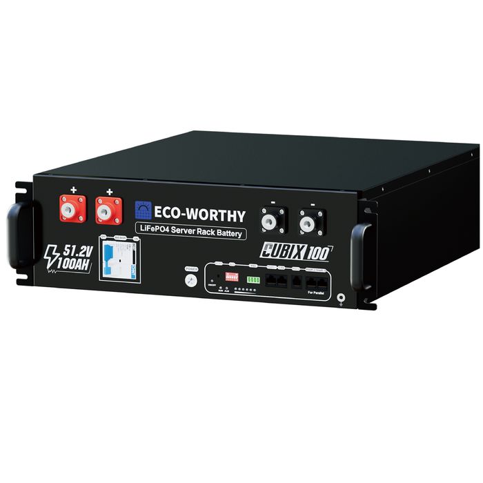 Baterie LiFePo4 ECO-WORTHY 48V 100Ah – 5,12 kWh