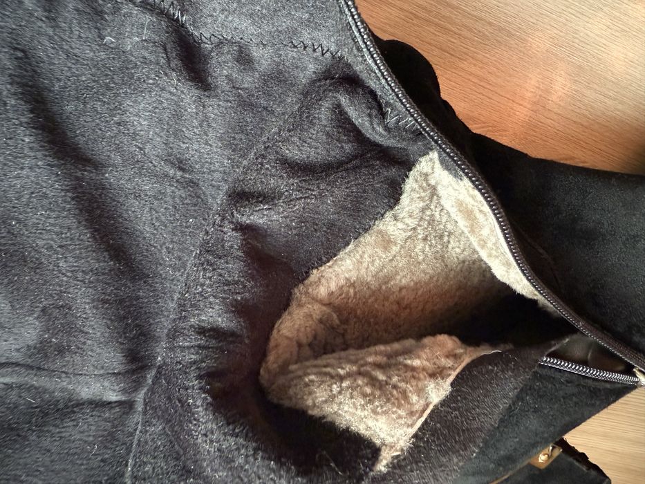 Зимние сапоги ботфорты