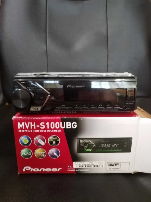 Pioneer MVH-S100UBG, 4x50 W, USB, AUX, RCA, Android