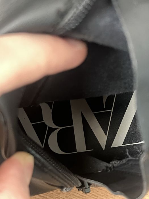 Ботфорты черные Zara