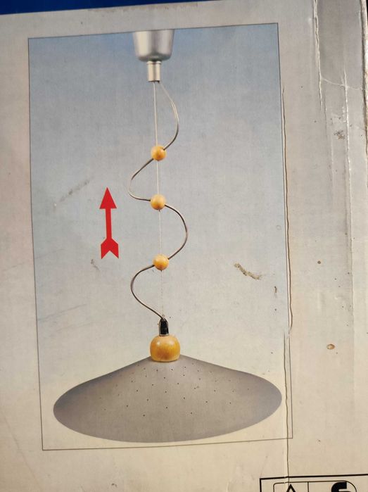 Лампа таванна-немска-с безстепенно регулиране на височината