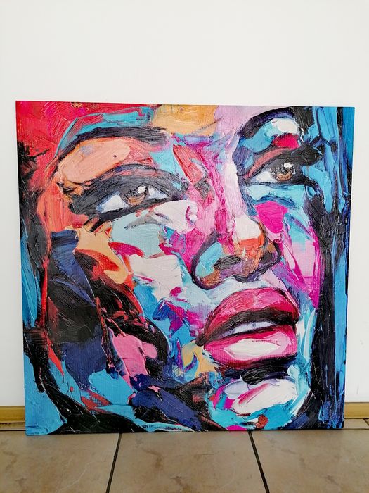 Картина модерна абстрактна -Женско лице Ръчен релеф