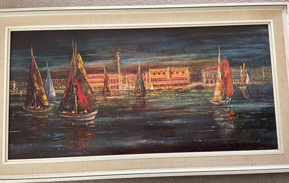 Veneția tablou pe placaj