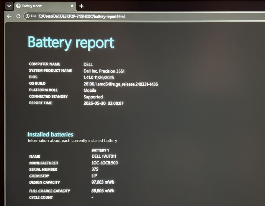 Dell Precision 3551 i5 16GB NVIDIA