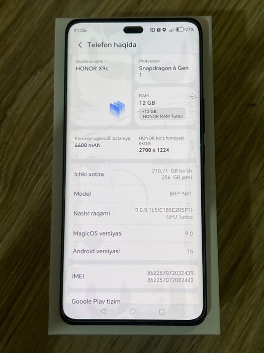 Honor x9c Енги телефон