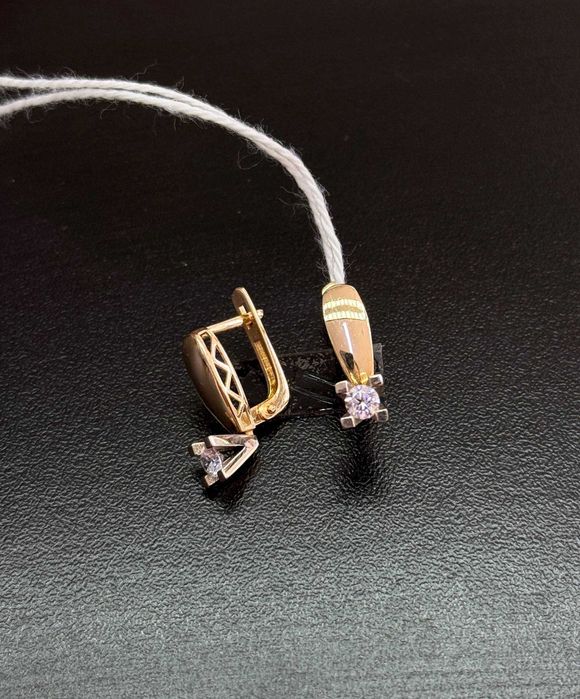 Золото комплект серьги кольцо