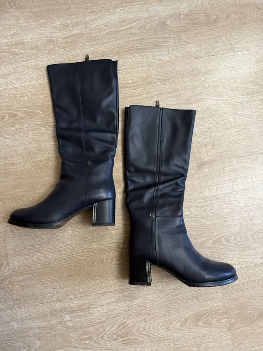 Кожаные сапоги натуралка