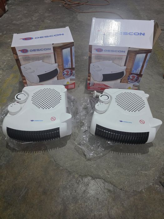 Aeroterma electrica 2000 W cu termostat si functie de ventilare DESCON DA-T201