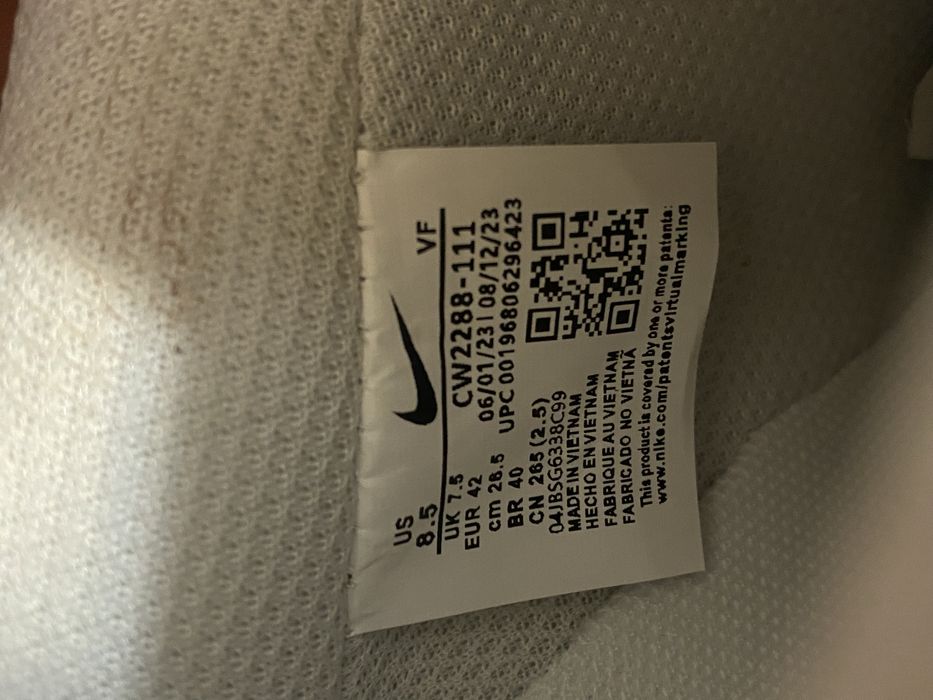 Nike Air Force 1 white marimea 42