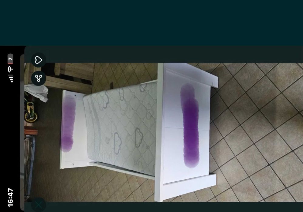 Pat de copii xxxlutz alb fara mov doar pe telefon!