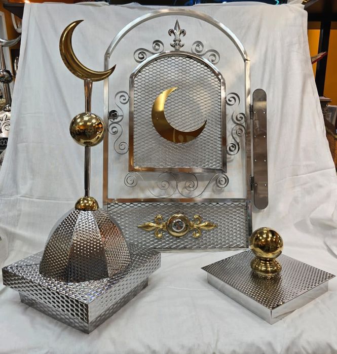 Куполы, навершия,
 полумесяцы ( Айшык, Ай), арки и калитки.