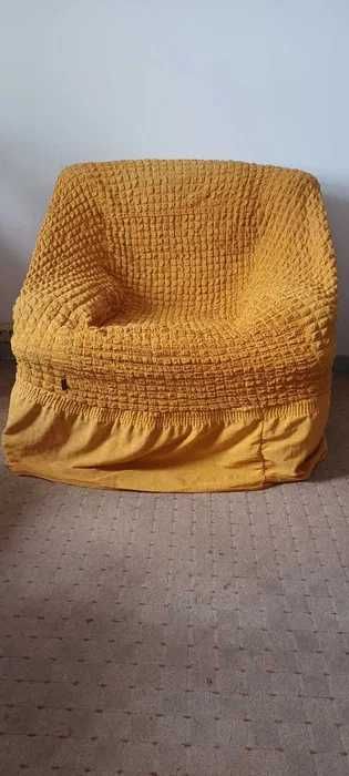 PRET MIC ! Canapea si doua fotolii din piele naturala Mobexpert