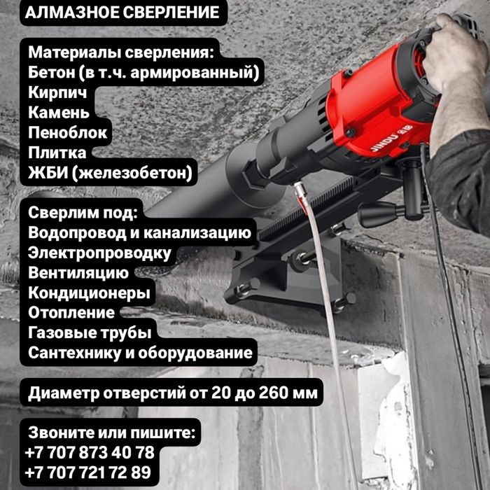 Алмазное сверление отверстий