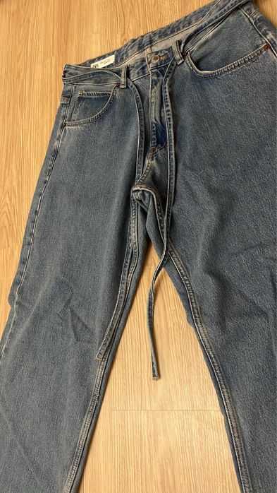 Zara дънки с връзки