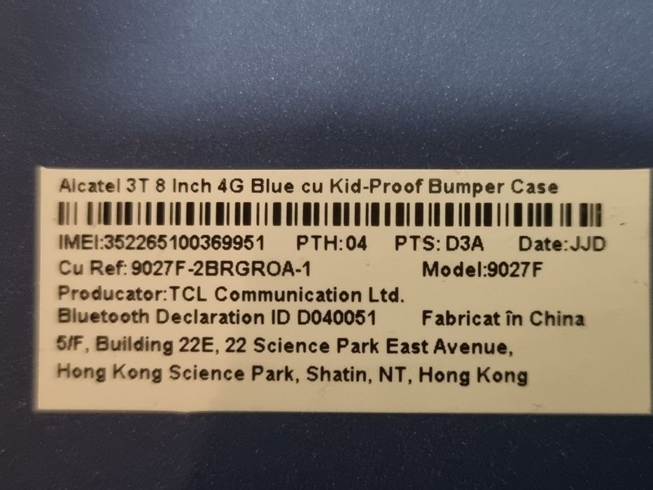 2 Tablete Alcatel 3T  8 inch 4G cu cartela