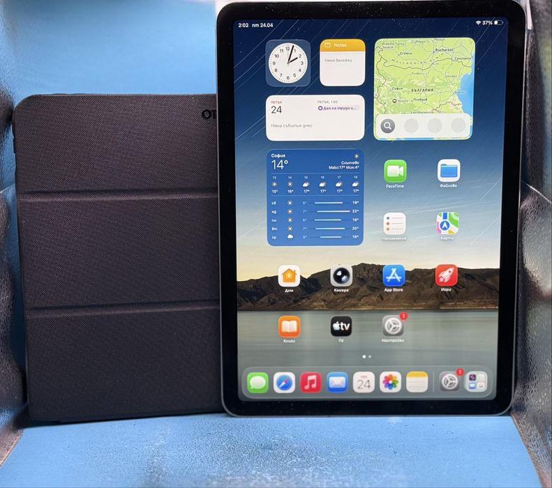ГАРАНЦИОНЕН!!! Apple iPad Air 11, M3, 256GB, Wi-Fi, Space Gray + подарък защитен калъф