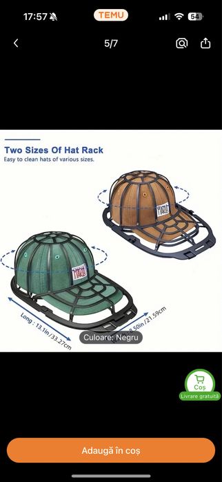 Organizator de spalare pentru sepci