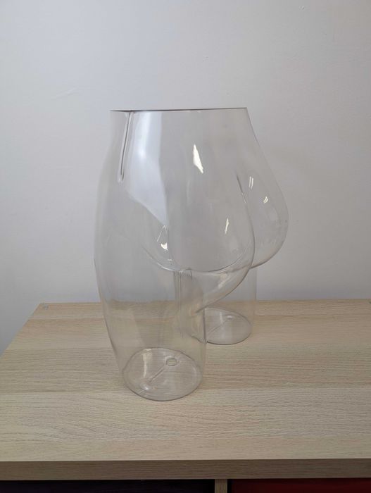 Прозрачен манекен торс за бельо/витрина – 1 бр. (доставка включена)