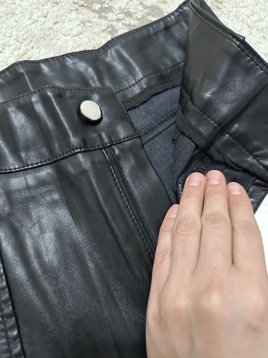 Кожанные брюки женский