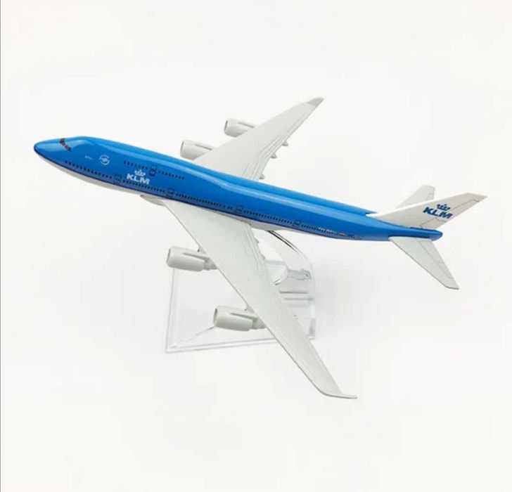 Macheta avion KLM B747 / metal / 16 cm