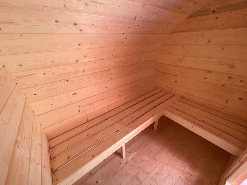 Ansamblu sauna si ciubar calitate premium