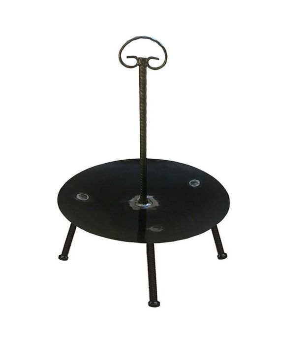 Disc gratar din otel, picioare detasabile, maner detasabil diametru 46 cm