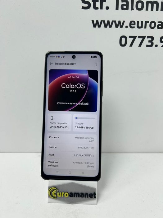 Telefon OPPO A5 Pro 5G, 256GB, 8GB RAM, Dual SIM, Black Brown -B-