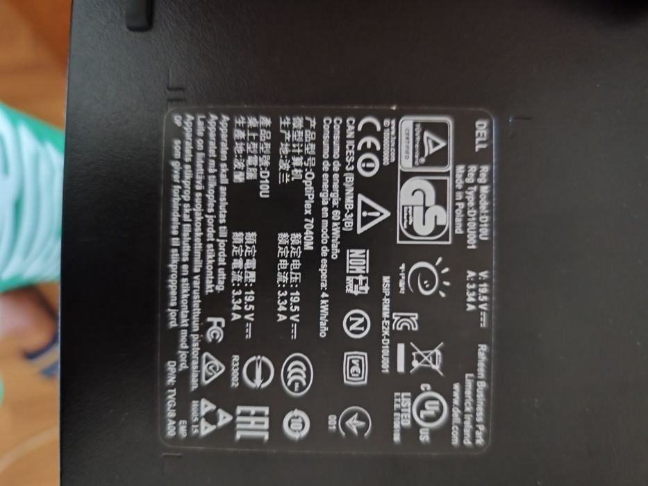 Micro tower Dell i7 2.80Ghz 16Gb ram 500Gb ssd Samsung