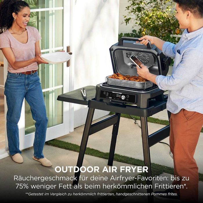 Нова Електрическа Скара Грил 7 в 1 Ninja Woodfire Pro Connect XL OG901EU, 2 години Гаранция, 1700W