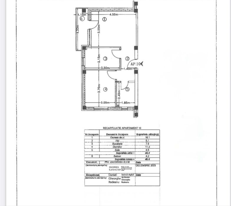 Apartament 2 camere decomandat Bucium-Visan
