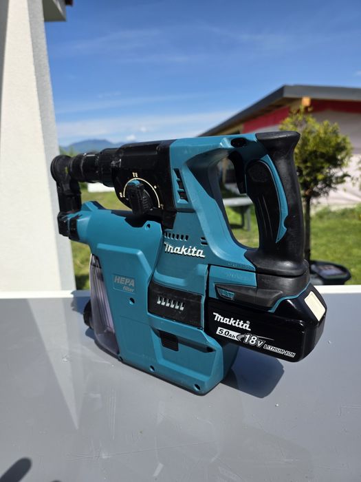 Rotopercutor Makita DHR243 cu aspirator
