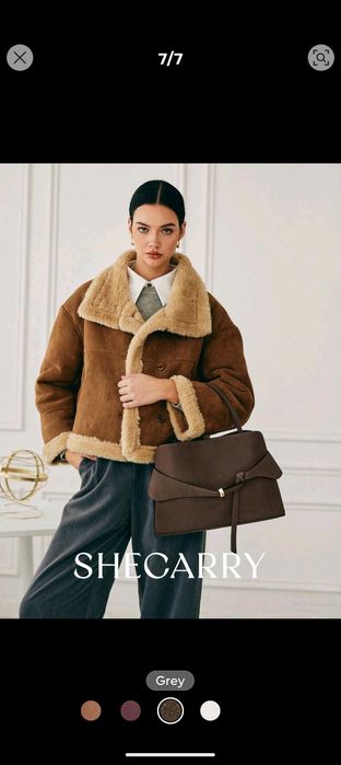 НОВА Дамска кафява чанта