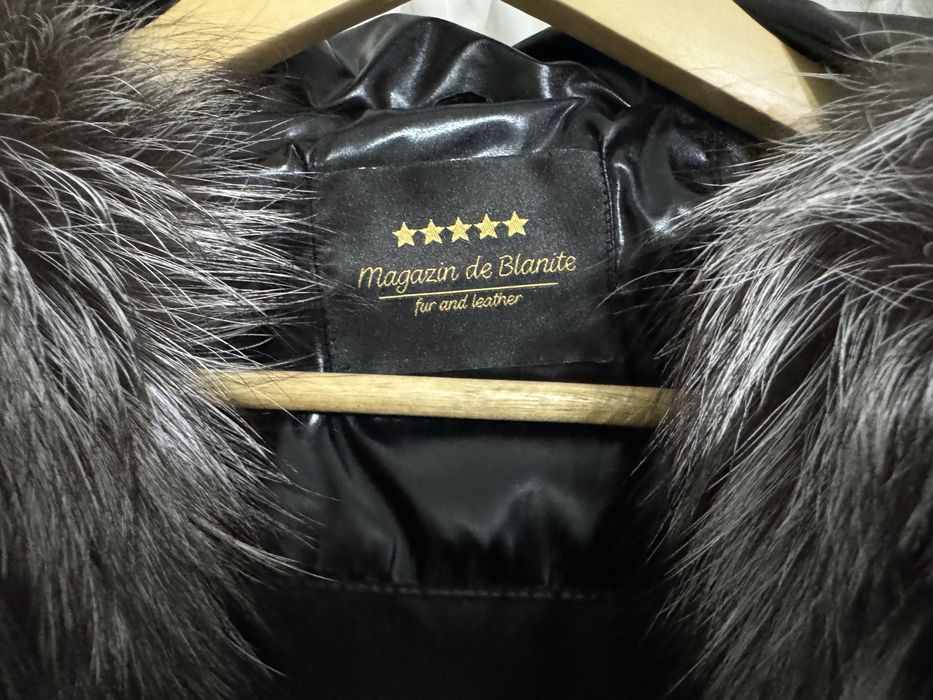 Geaca parka cu blana naturala