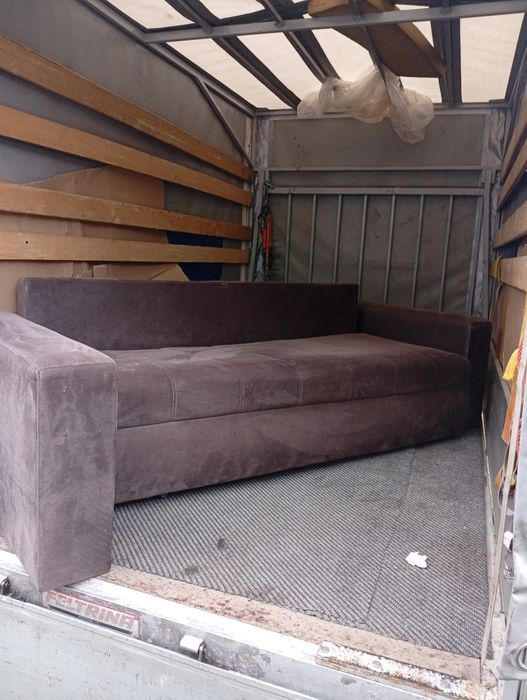 Canapea extensibila material textil ieftina București.