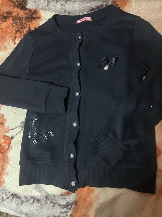 Кофты для девочки синие школьные